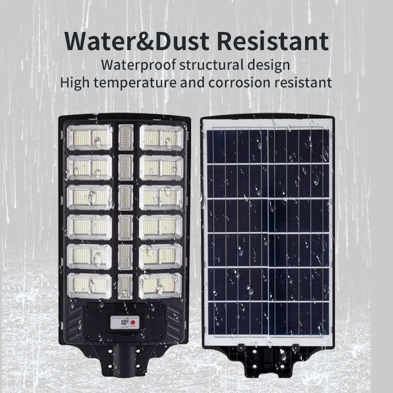 12000w Solar Street Lights Outdoor - Solar Lights Outdoor Waterproof Motion Sensor, 7000K Commercial Parking Lot Lights Dusk to Dawn, LED Street Lights Solar Powered Heavy Duty for Yard, Outside