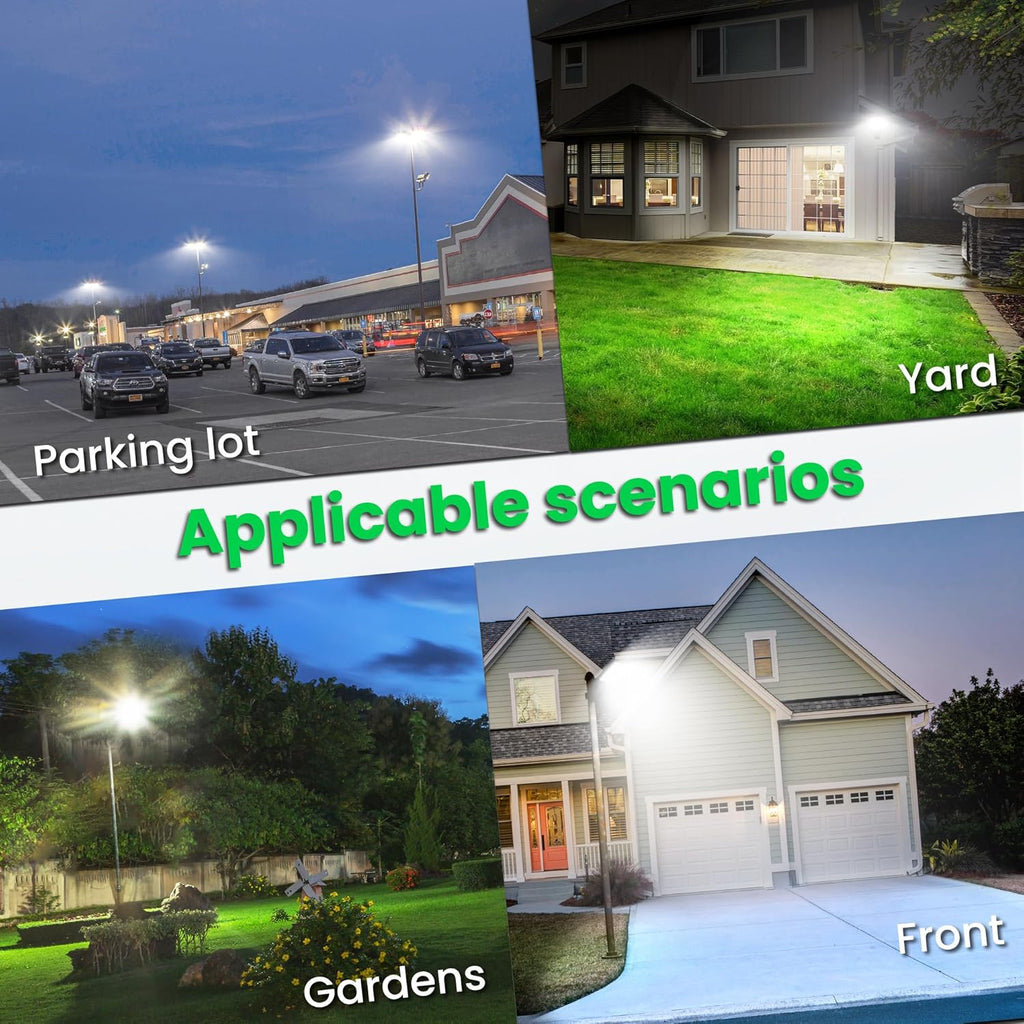 12000w Solar Street Lights Outdoor - Solar Lights Outdoor Waterproof Motion Sensor, 7000K Commercial Parking Lot Lights Dusk to Dawn, LED Street Lights Solar Powered Heavy Duty for Yard, Outside