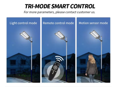 12000w Solar Street Lights Outdoor - Solar Lights Outdoor Waterproof Motion Sensor, 7000K Commercial Parking Lot Lights Dusk to Dawn, LED Street Lights Solar Powered Heavy Duty for Yard, Outside